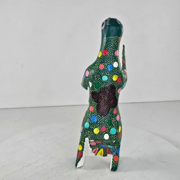 Oaxacan Wood Carving Marcelino Melchor Penguin Mexico Folk Art Alebrije Bird - Picture 6 of 9